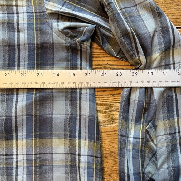 Columbia Long Sleeve Shirt Mens XL Plaid Supplex Nylon Outdoor Fishing Vented - Picture 5 of 14